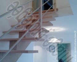 Janvier Constructions Bois - Trégastel - Divers réalisations d'escaliers et gardes de corps